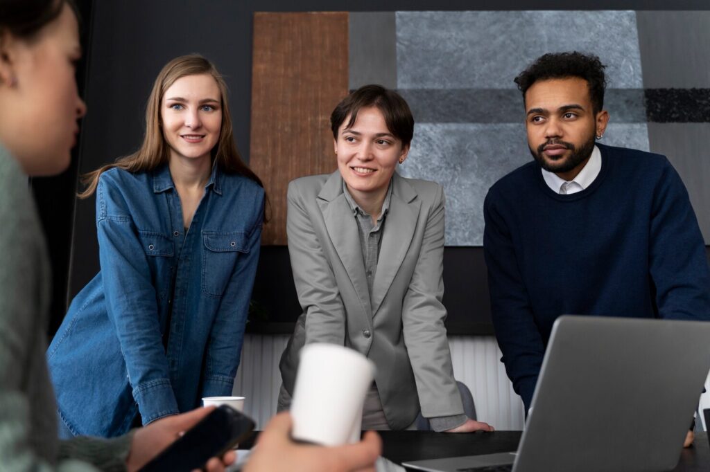 Cardiff payroll bureau team at work